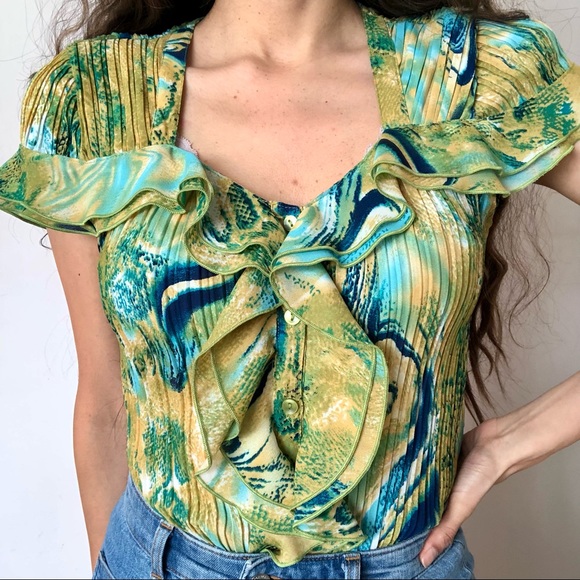 Vintage ruffle top - Picture 3 of 6